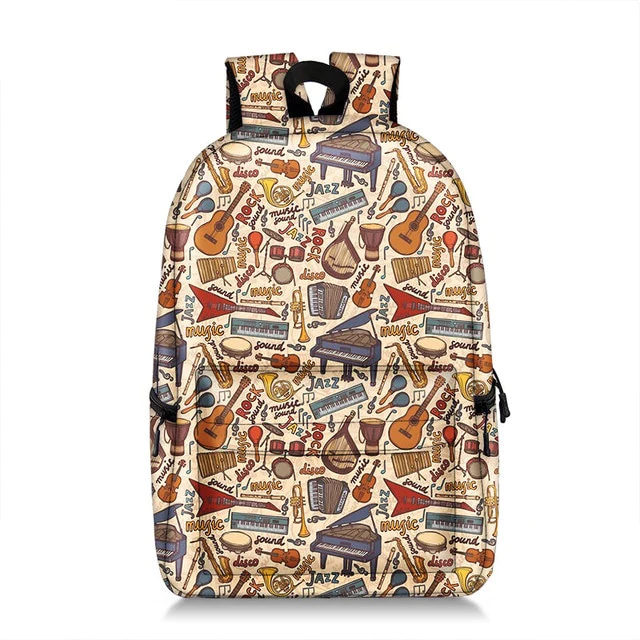 Musical Instrument Music Note Backpack