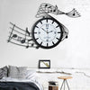 Music Art Wall Clock Set