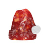 Music Notes Christmas Santa Hat