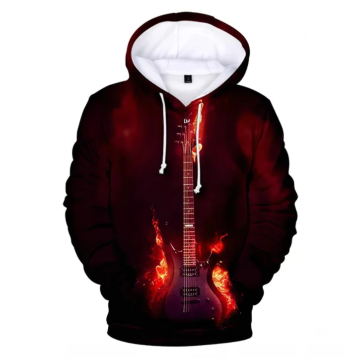 Music Guitar 3D Hoodie