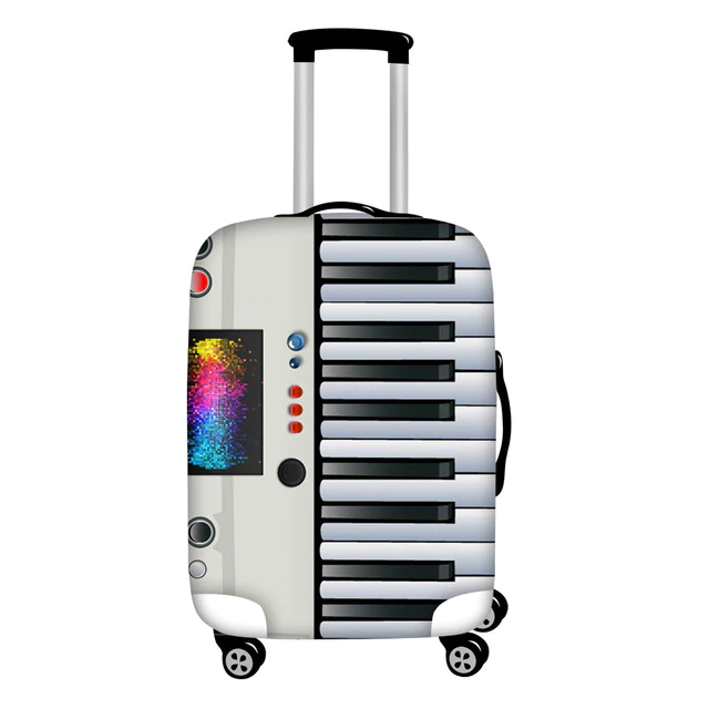 Piano Keyboard Luggage Covers with Tag