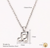 Music Eighth Note Necklace