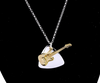 Guitar & Guitar Pick Necklace