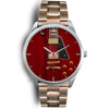 Anniversary Guitar Silver Watch - Mens 40mm / Rose Gold Metal Link - { shop_name }} - Review