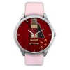 Anniversary Guitar Silver Watch - Mens 40mm / Pink Leather - { shop_name }} - Review