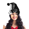 Piano Music Notes Santa Hat