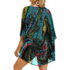 Music Abstract Chiffon Kimono