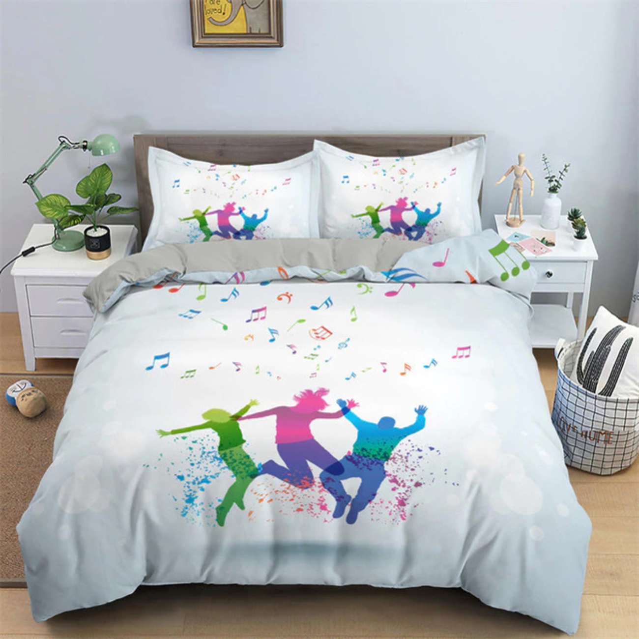 Comfortable Music Theme Bedding Set