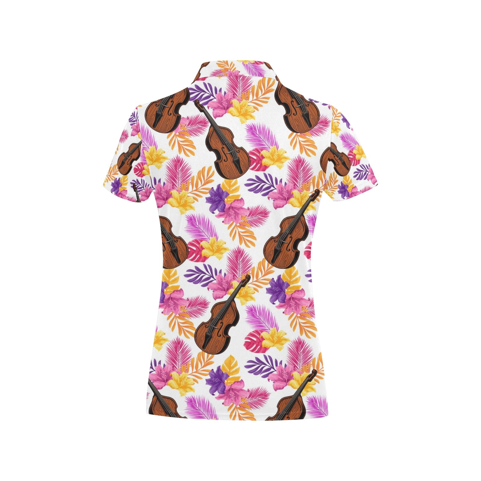 Violin Florals Polo Shirt