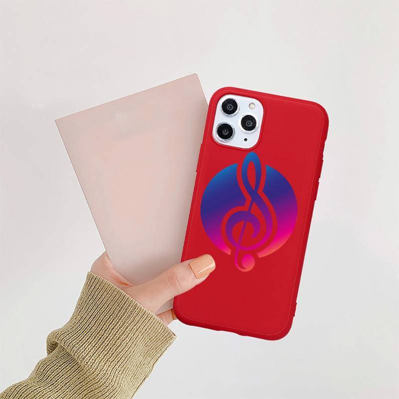 Music Notes Red iPhone Case