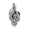 Treble Clef 925 Sterling Silver Bead