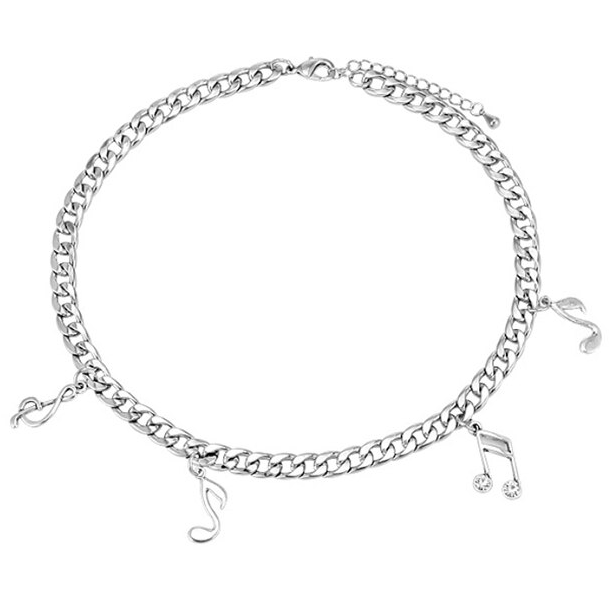 Music Notes Chain Necklace