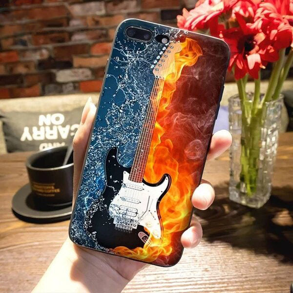 Free - Music Guitar Print iPhone Case