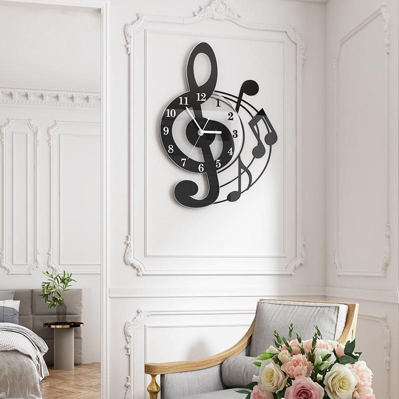 Music Treble Clef Swingable Wall Clock