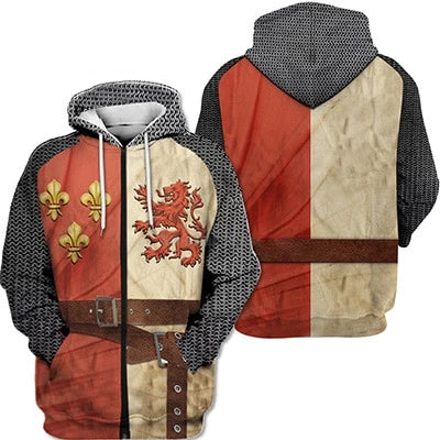 Knights Templar 3D Hoodie