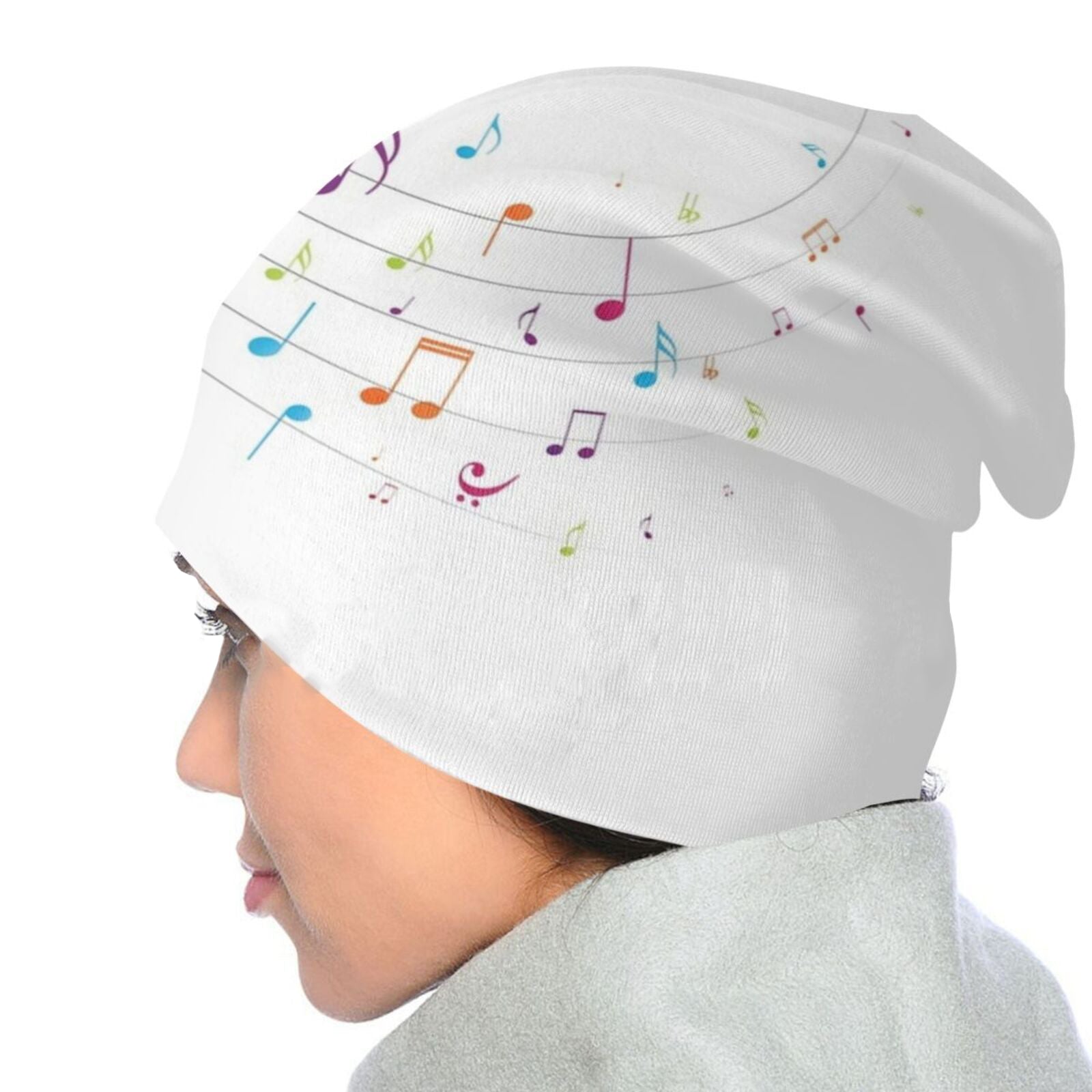 Music Notes Colorful Beanie