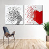 Love Abstract Music Note Canvas Art Set