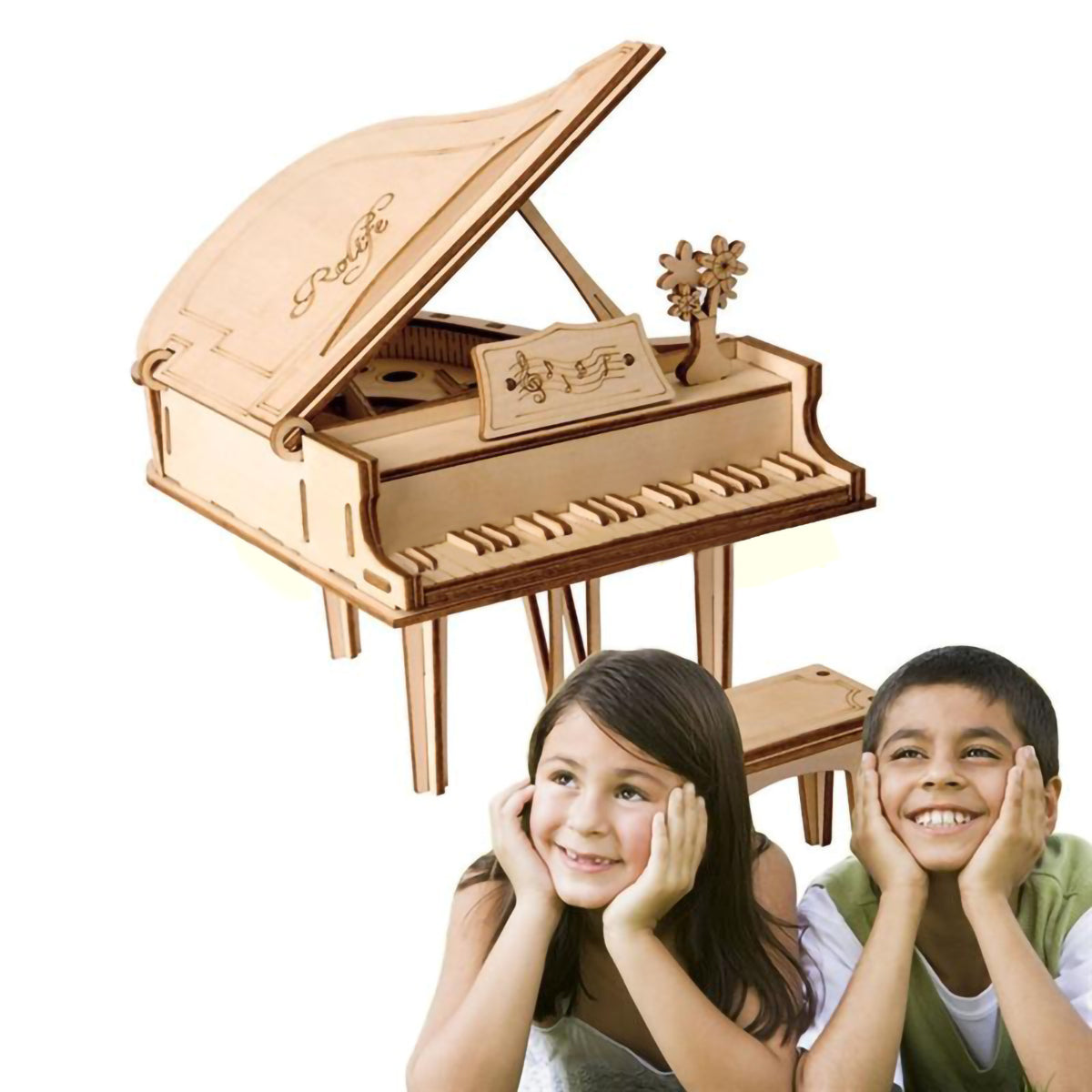 DIY Wooden Piano Puzzle
