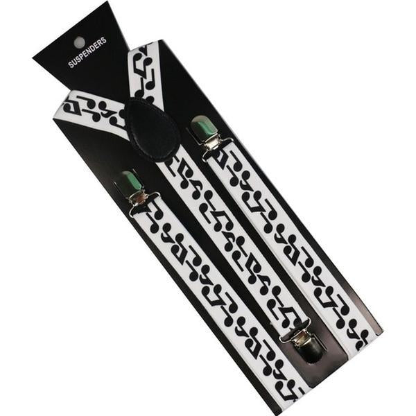 Music Note Clip-on Suspenders