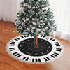 Piano Keys Black Christmas Tree Skirt