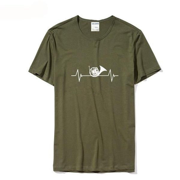 French Horn Heartbeat T-Shirt