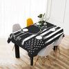 Violin American Flag Tablecloth