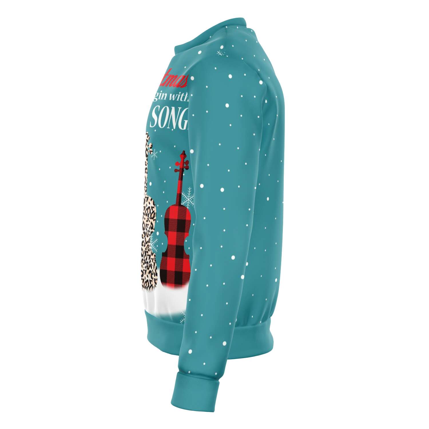 Christmas Begin With Violin Songs Ocean Sweatshirt