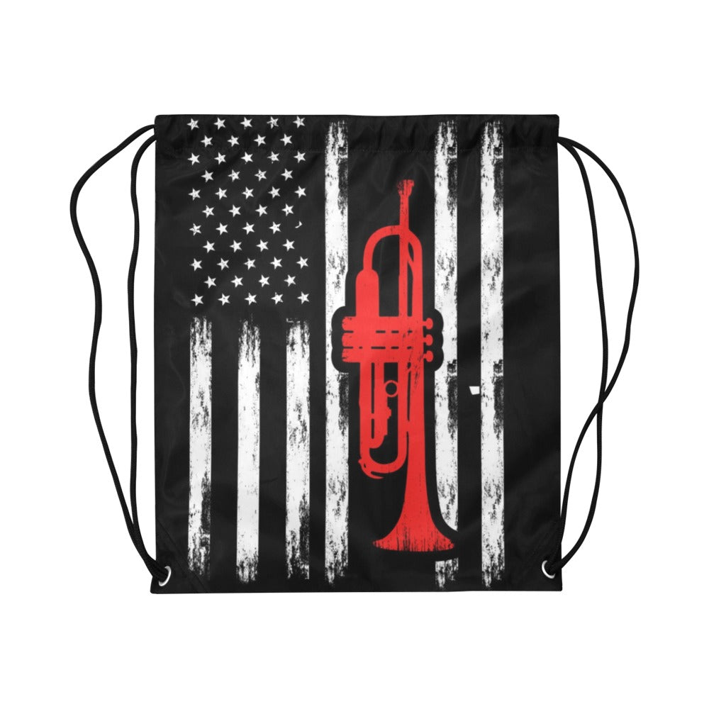 Trumpet American Drawstring Bags
