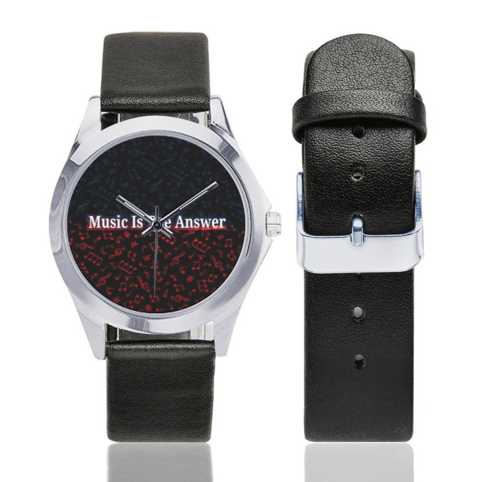 Music Is The Answer Watch (Silver Color)