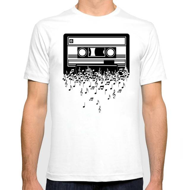 Music Notes/Audio Mixtape T-shirt