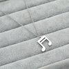 Music Notes Silver-Color Necklace