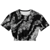 Music Notes Abstract Cropped Sweatshirt