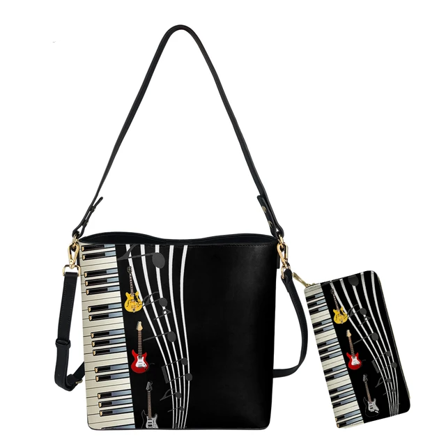 Music Note Piano Tote Bag - Artistic Pod