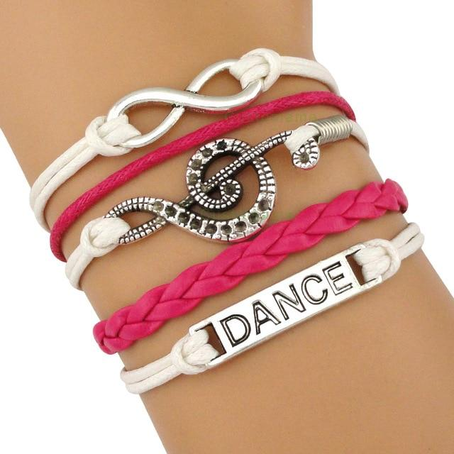 Music Leather Wrap Bracelet