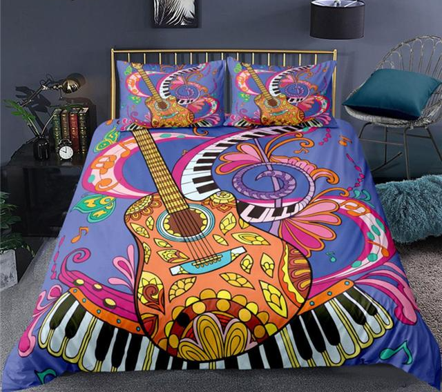 Luxury Music Guitar Bedding Set