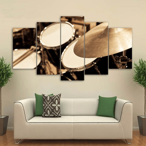 5 Pieces Side View Drum Canvas Art - { shop_name }} - Review