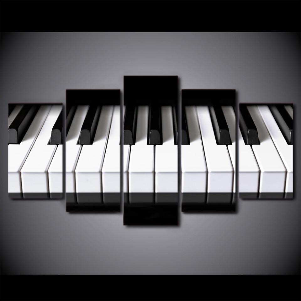 5 Pieces Piano Keys Canvas Art - { shop_name }} - Review