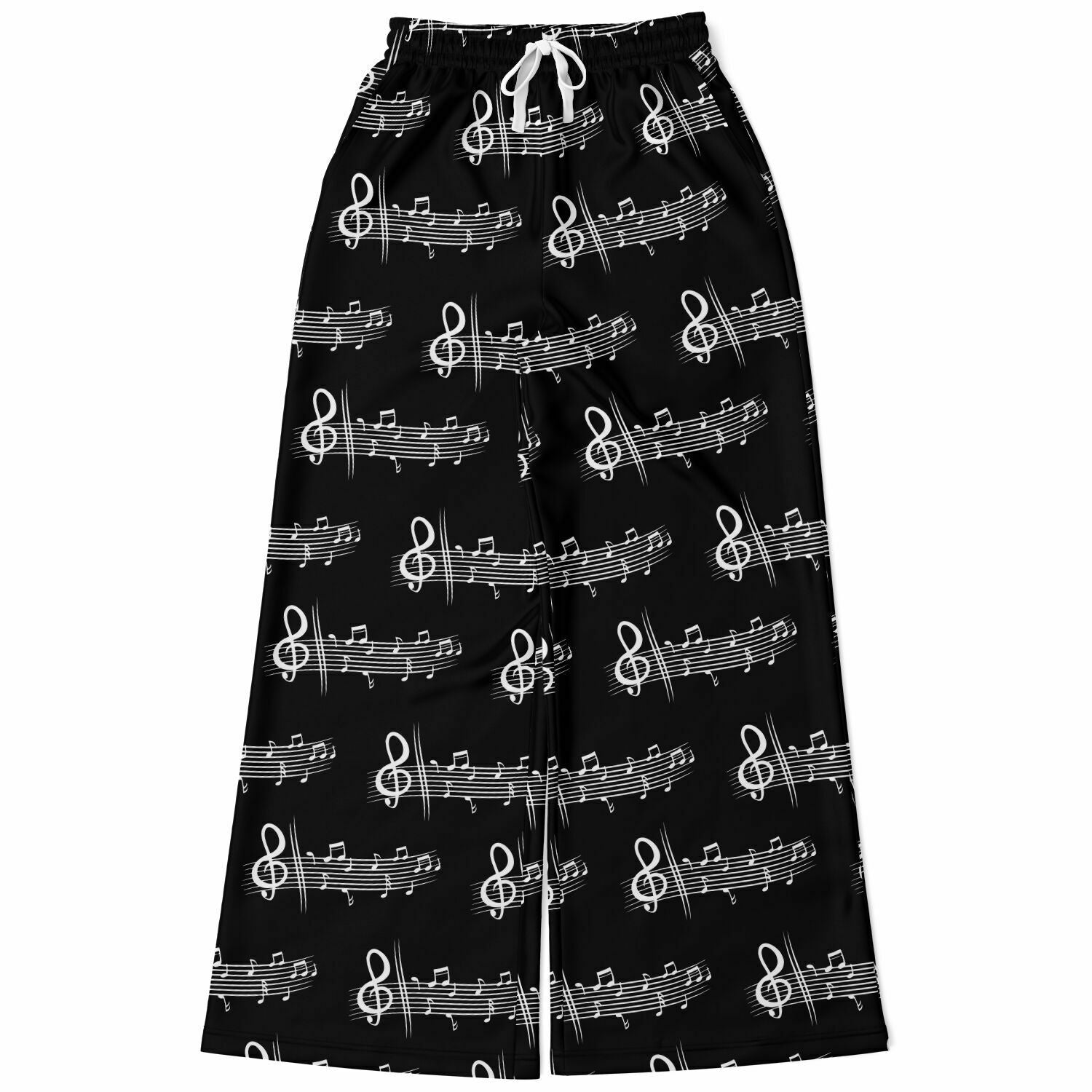 Music Isolated Black Flare Jogger