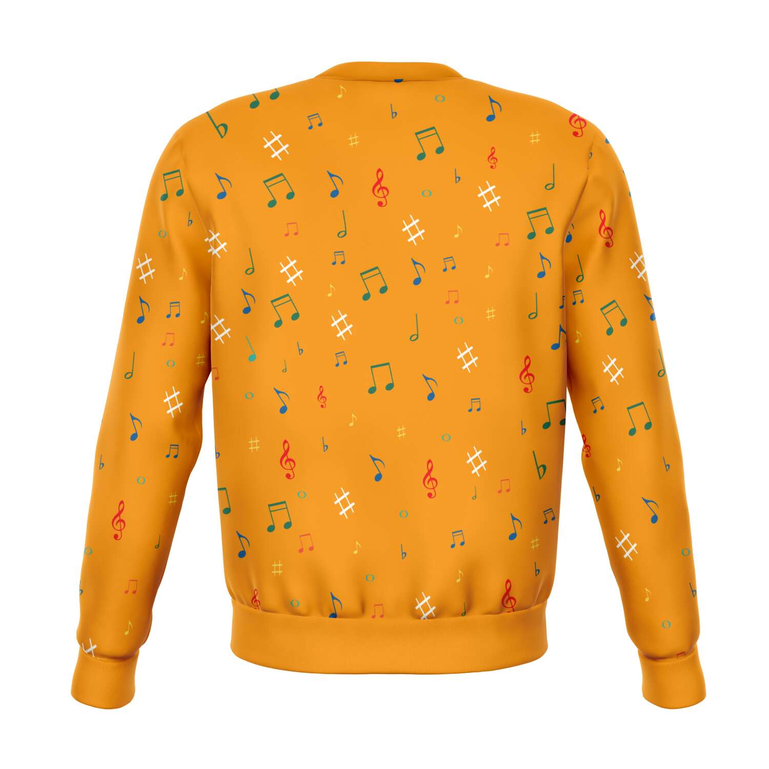 Violin Music Notes Orange Sweatshirt