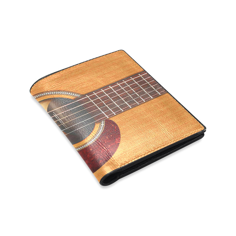 Wooden Guitar Leather Wallet