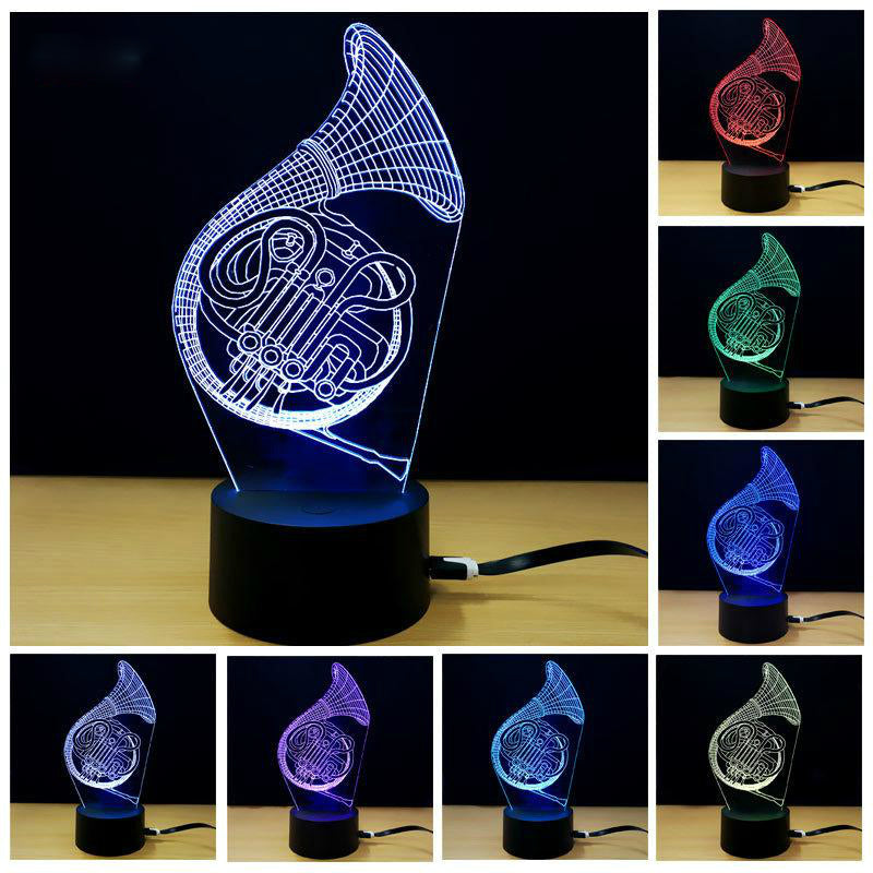 French Horn LED Lamp