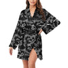 Music Notes Black Night Robe