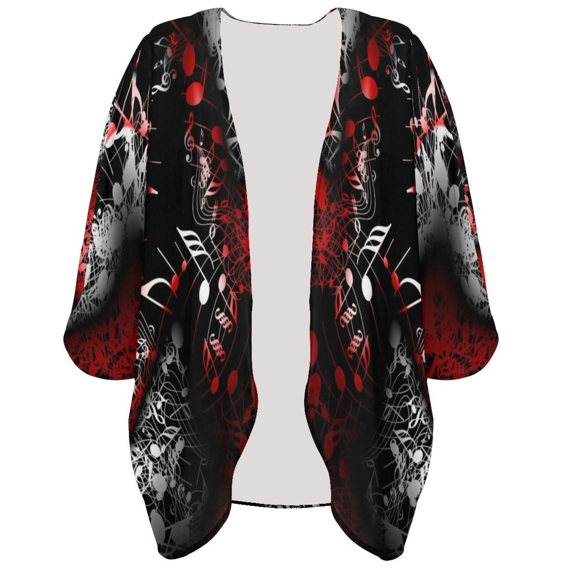 Music Seamless Chiffon Kimono