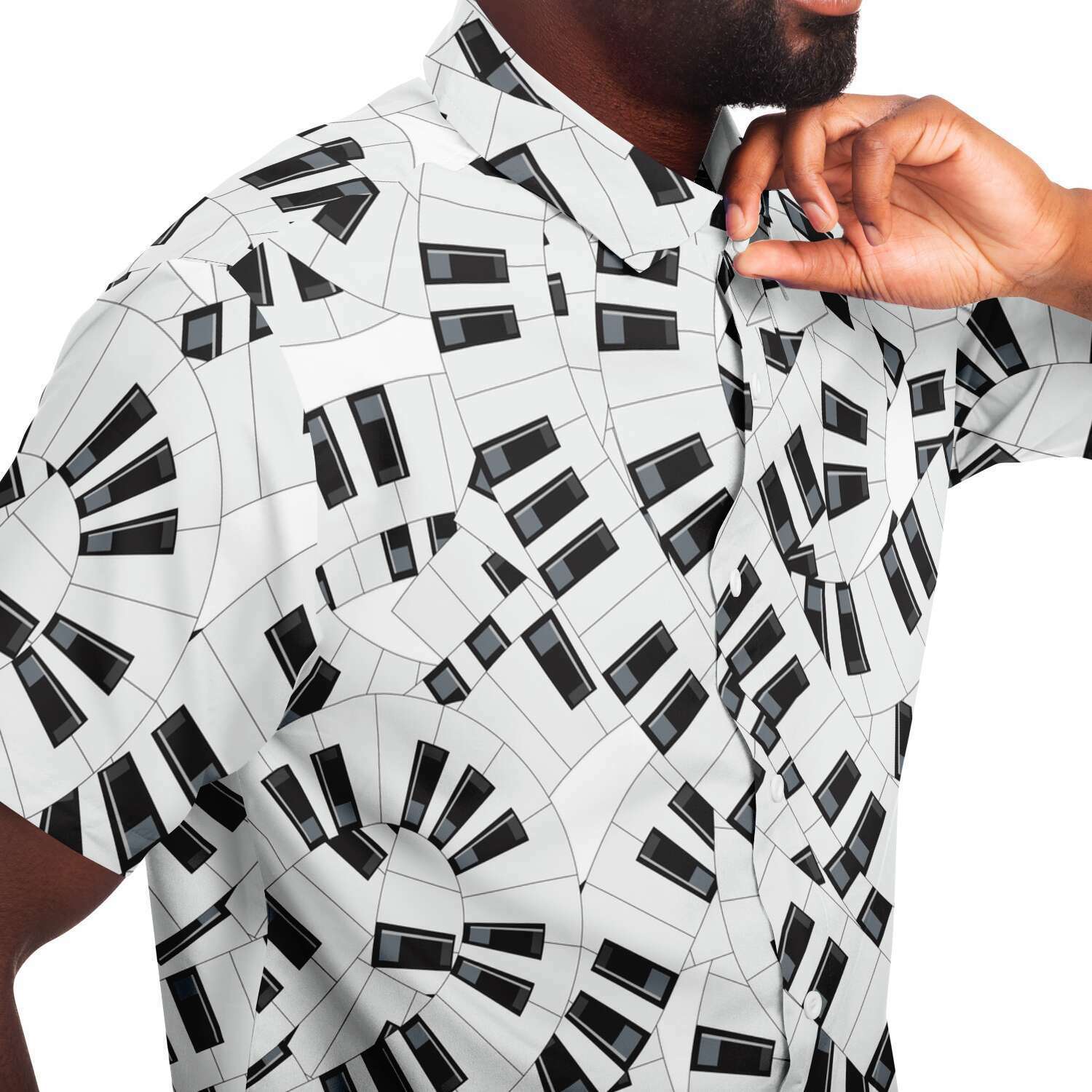 Piano Keys Art Short Sleeve