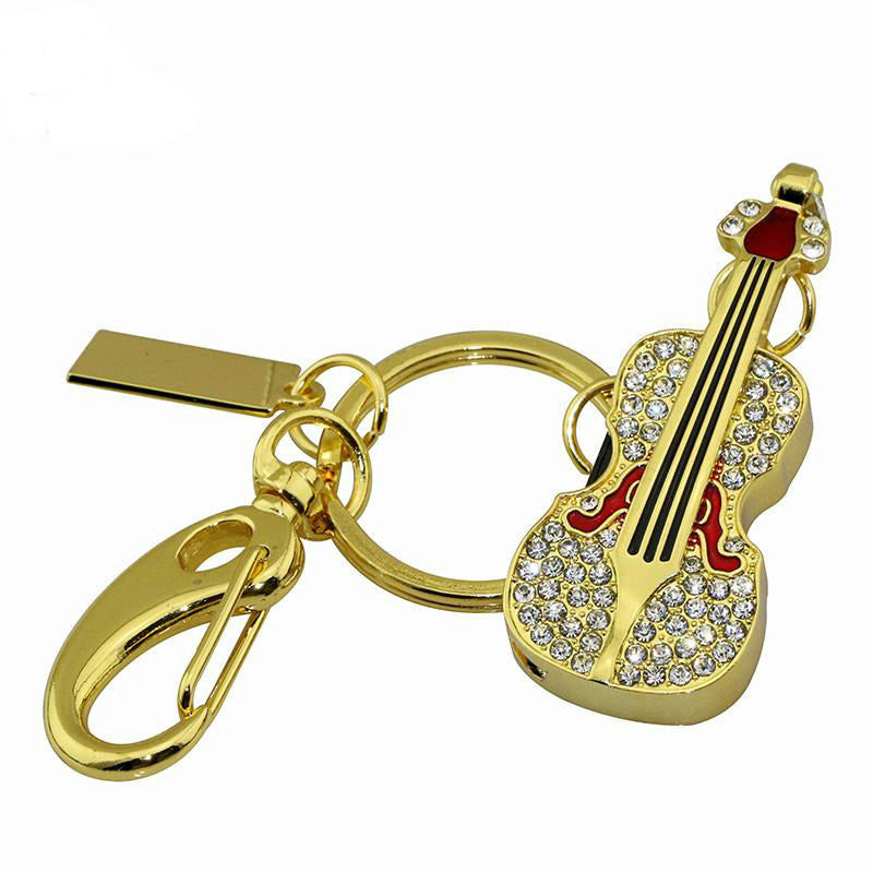 Violin Key Chain USB Flash Drive