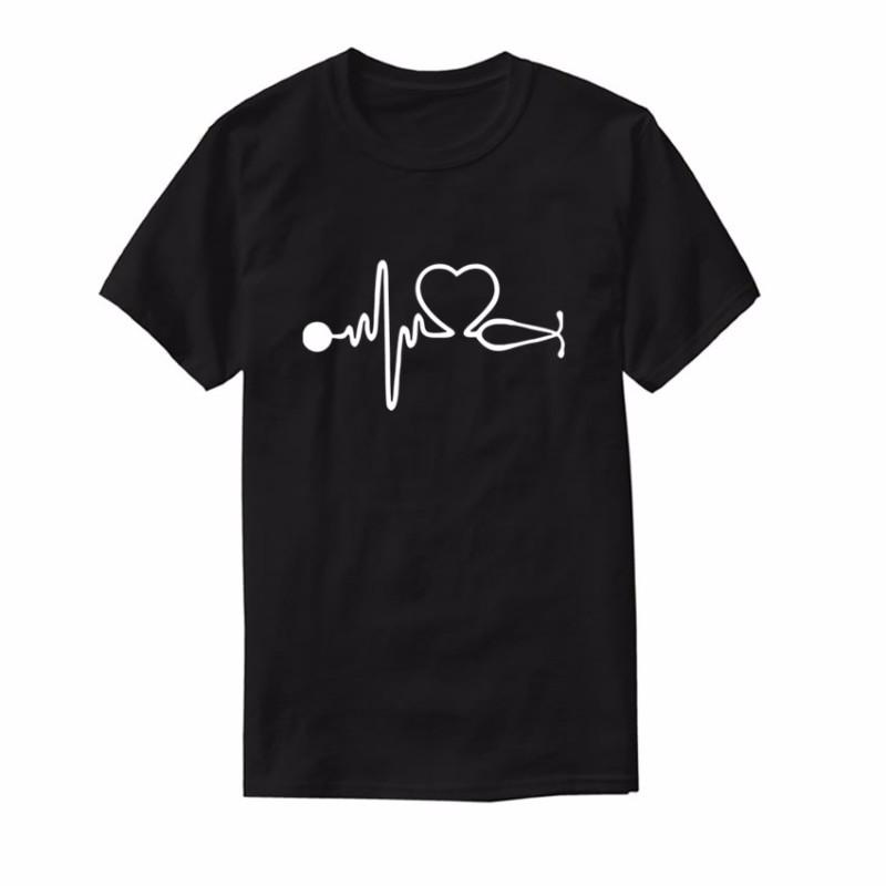 Heart Women Headset Music T-Shirt - Artistic Pod