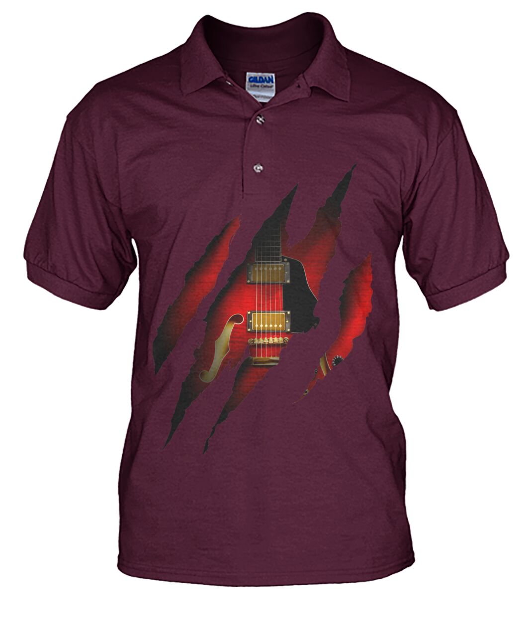 Guitar Men's Polo
