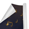 Music Notes Golden Wrapping Paper