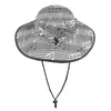 Gray Music Scores Wide Brim Bucket Hat