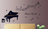 Piano Music Note Wall Sticker